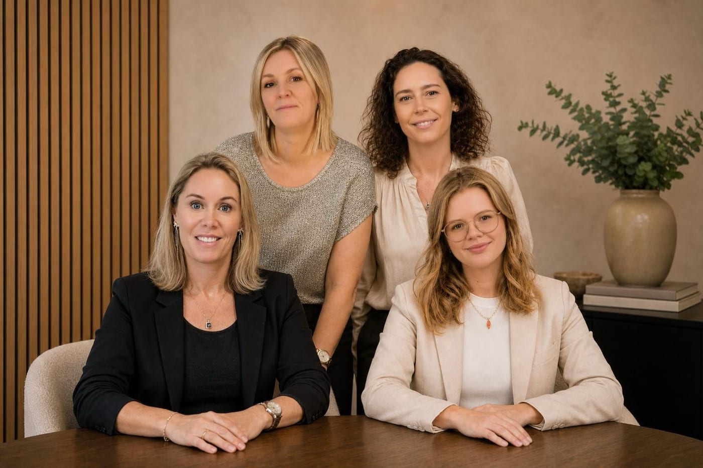 Het team van Synnan: An, Sofie, Isabelle en Janne